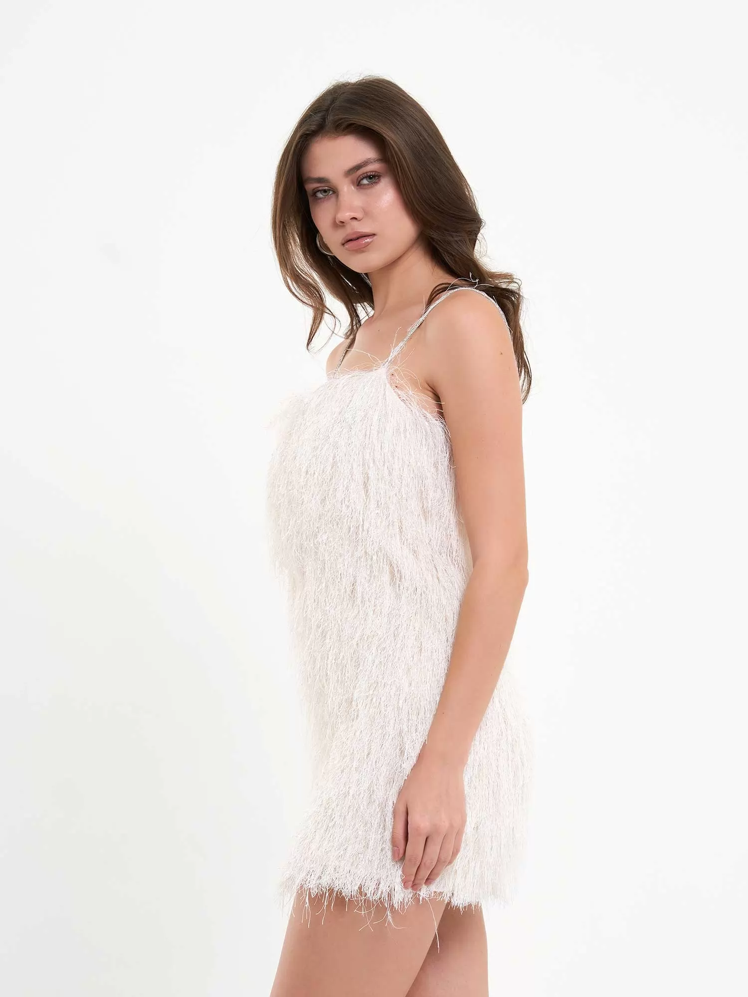 Saçaklı Mini Elbise